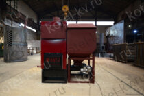 Котел на биотопливе отопительный с ретортной горелкой